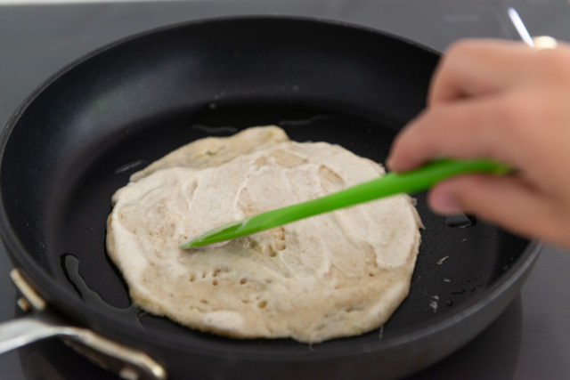 Spreading the Dough Out Using a Spatula