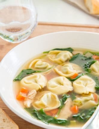 Spinach Tortellini Soup