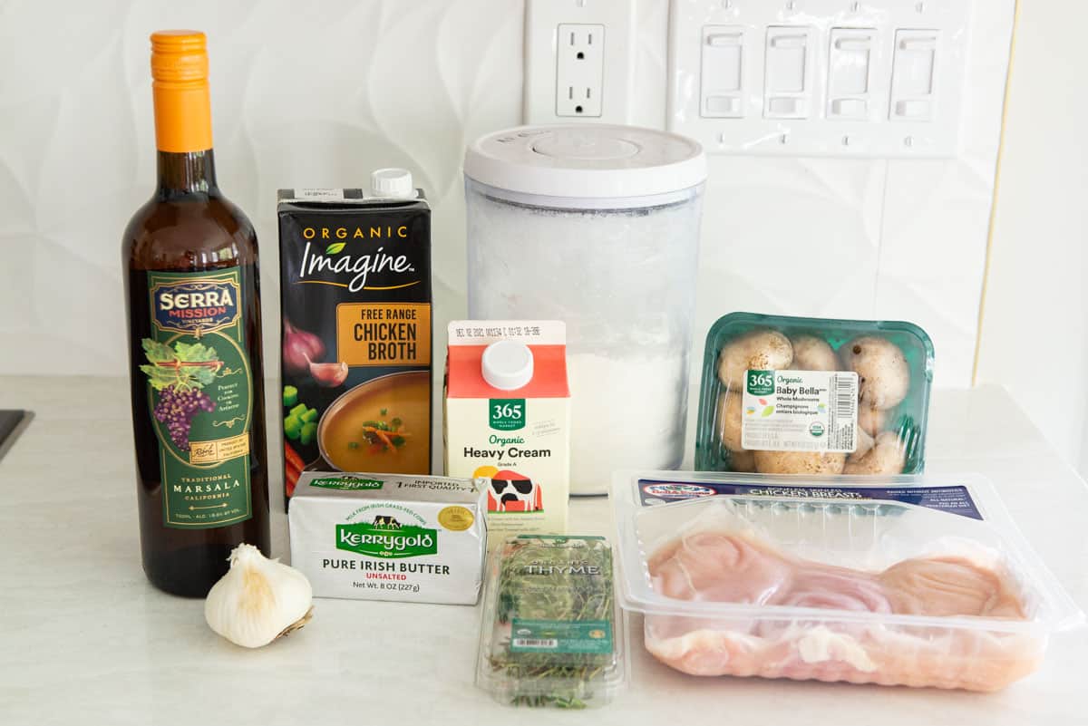 Photo of Chicken Marsala Ingredients