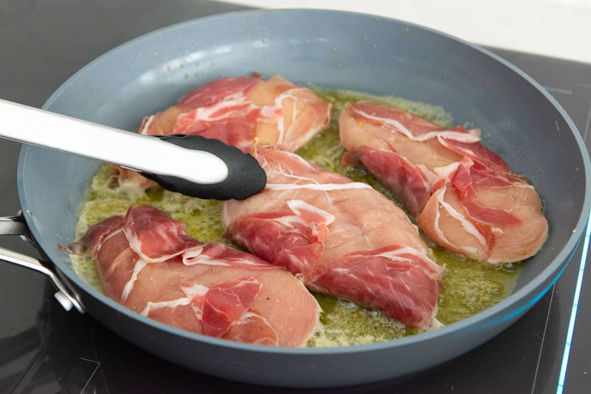 Pan Searing Prosciutto Cutlets In Butter