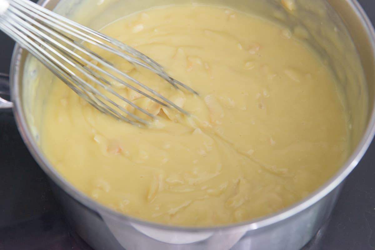 Whisk together the filling until the butter has melted