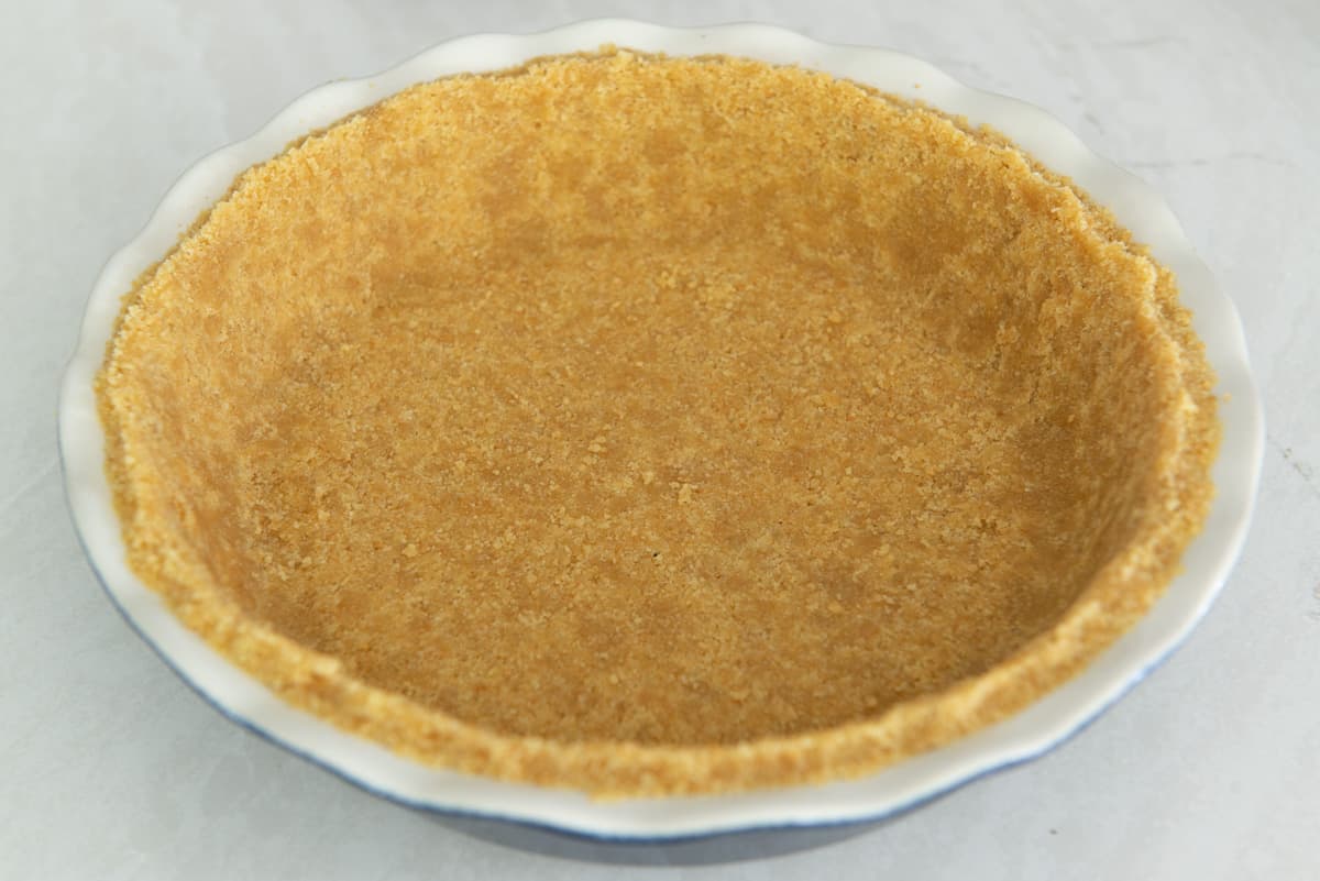 A blind baked version of the homemade pie crust